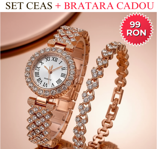 Set Ceas + Bratara Tennis